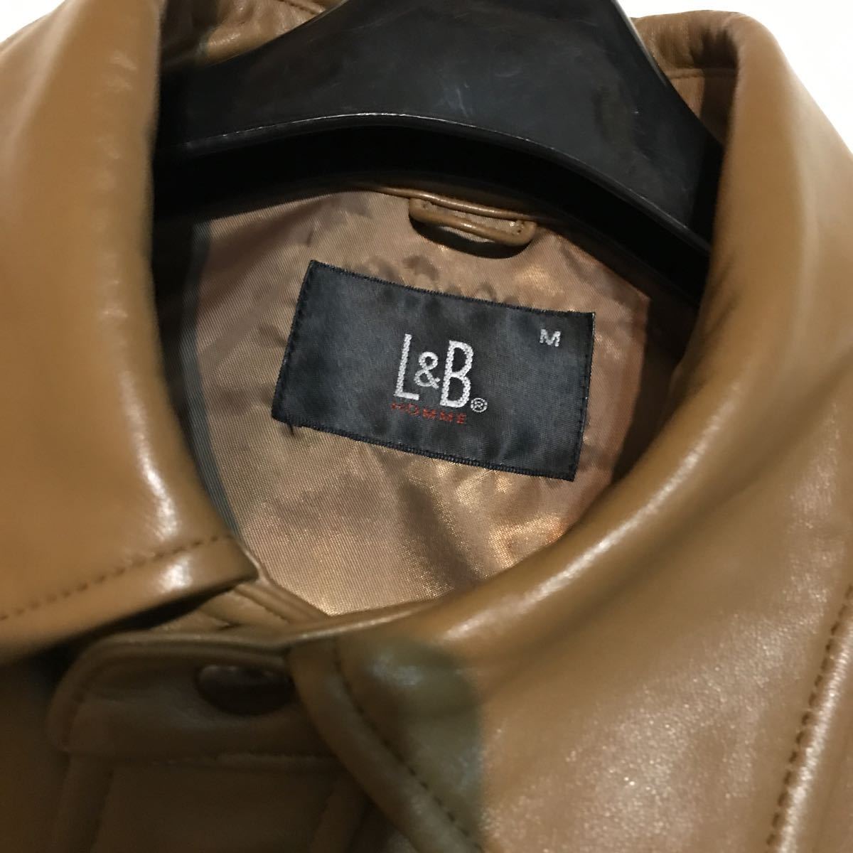 L&B HOMME レザージャケット Mサイズ 送料無料 [1円スタート 