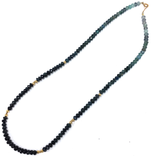 ネックレス カラーストーン K18 送料360円 1円 金具 約38.5cm 他 天然石 ⁄