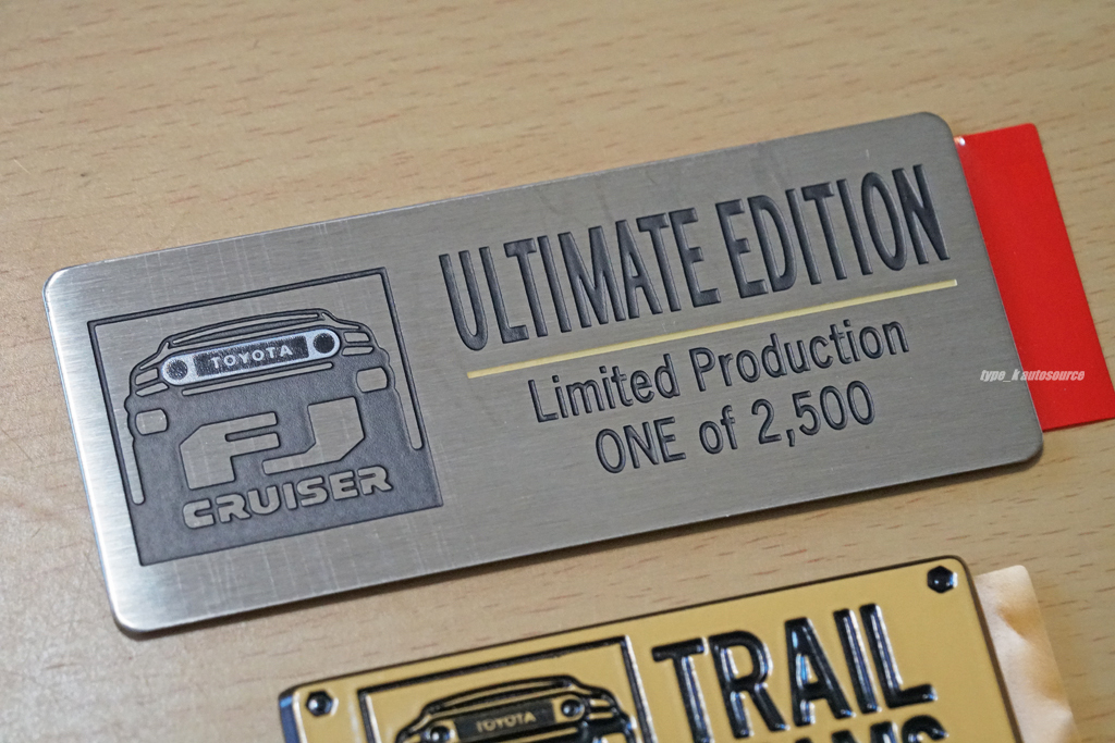 USトヨタ純正 2014 TOYOTA FJ cruiser FJクルーザーTRAIL TEAMトレイル 