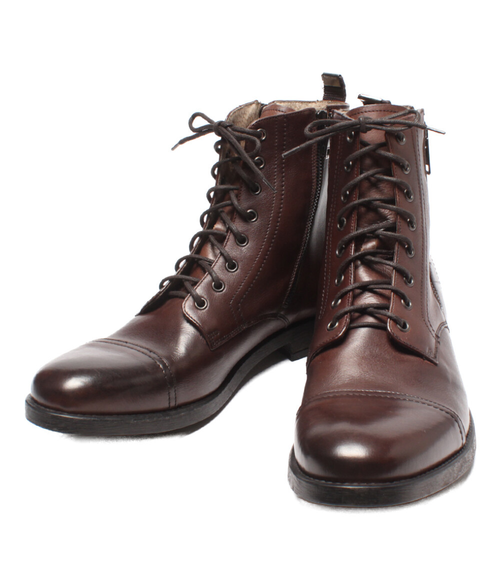 ディーゼル サイドジップ レースアップ ショートブーツ メンズ SIZE 44 