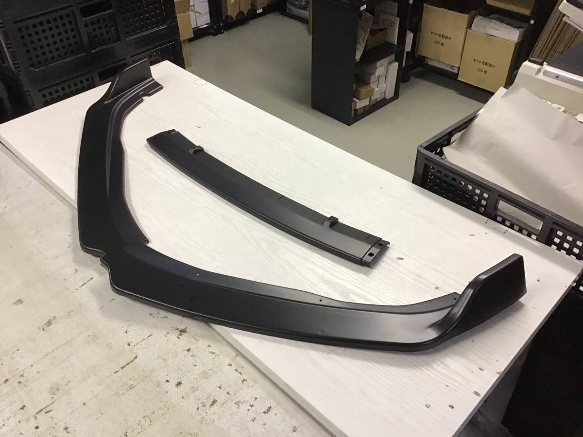 オデッセイ　 フロントリップスポイラー カーボン調 3分割 汎用 3分割 フロント カナード リップスポイラー 黒 オデッセイ RB1/3