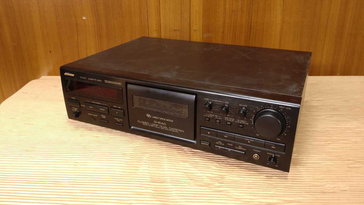 Victor 3ヘッドカセットデッキ TD-V515 ビクター 通電確認済み Victor