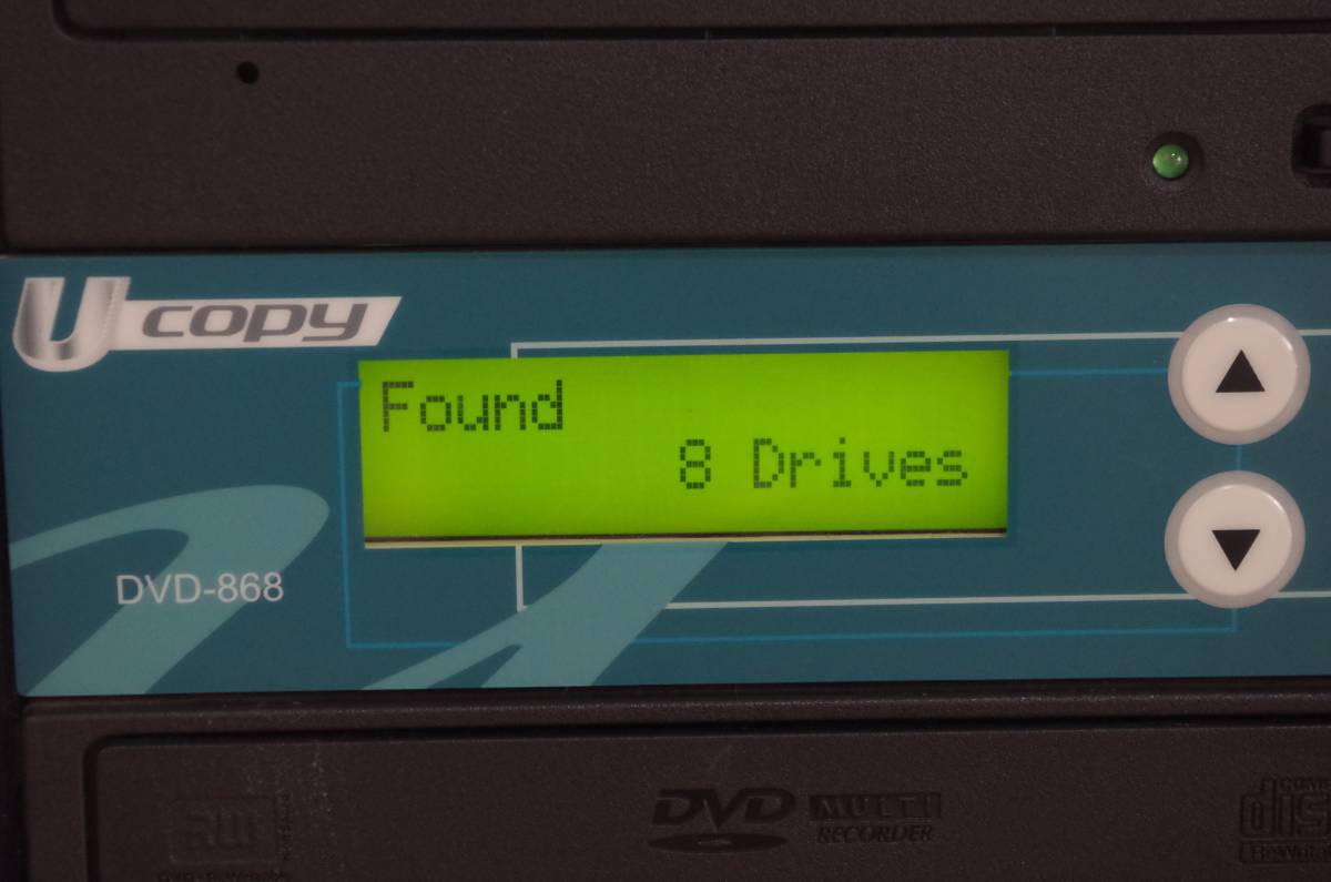 ジャンク品」Ucopy DVD-868 IDE CD/DVD デュプリケーター 1:7枚(DVD 