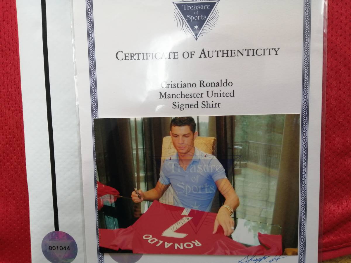 本物 クリスティアーノ・ロナウド直筆サイン入り 正規品08－09  