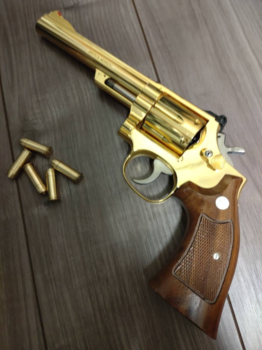 コクサイ 金属モデルガン S&W M19 6inch コンバットマグナム 24k