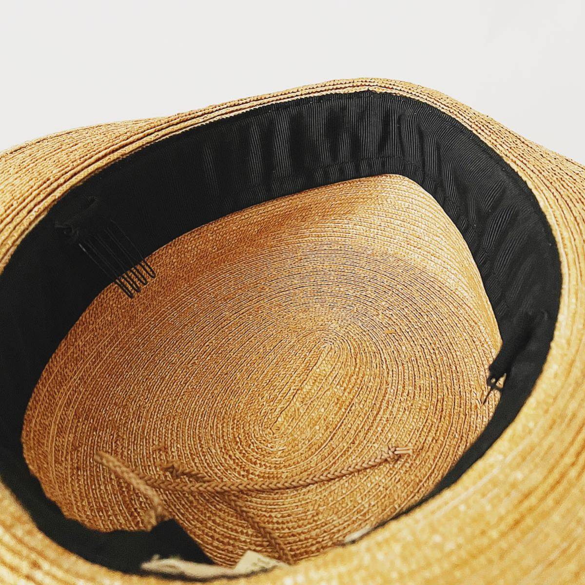 現品限りCA4LA カシラ 麦わら帽子 カンカン帽 春夏 レディース
