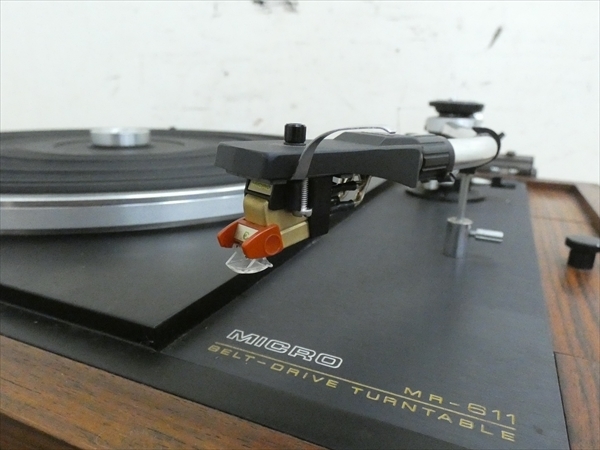 MICRO/マイクロ☆ターンテーブル/レコードプレーヤー/アナログプレーヤー☆MR-611 管N15064 # MICRO ターンテーブル レコードプレーヤー RS ☆現状品☆ RY-1500