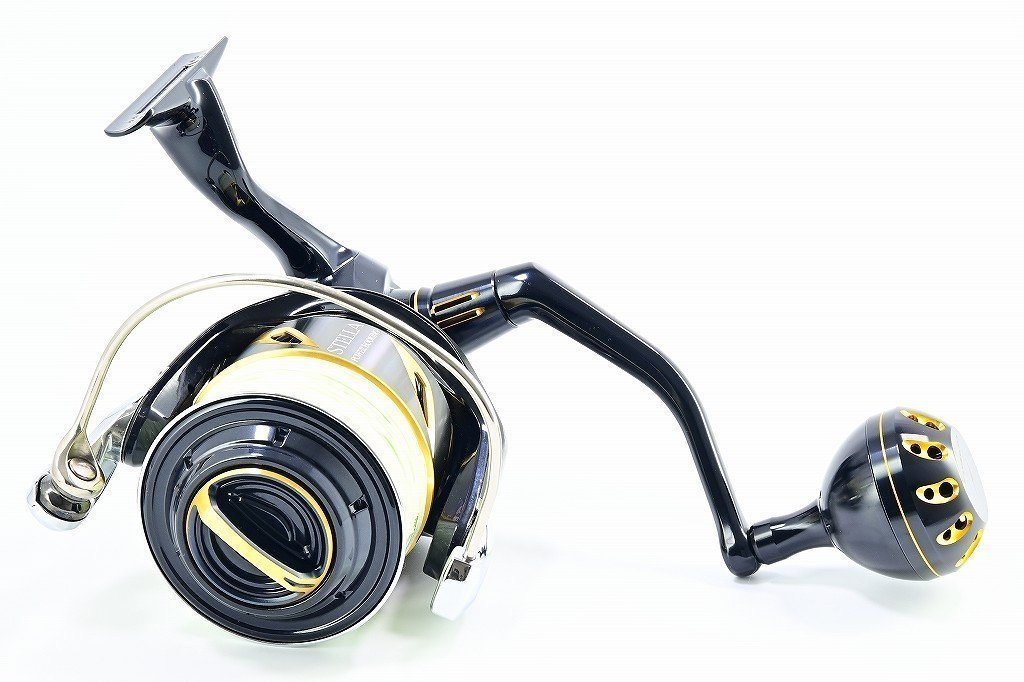 【シマノ】 19ステラ SW14000XG ゴメクサス45mmカスタムハンドルノブ装着