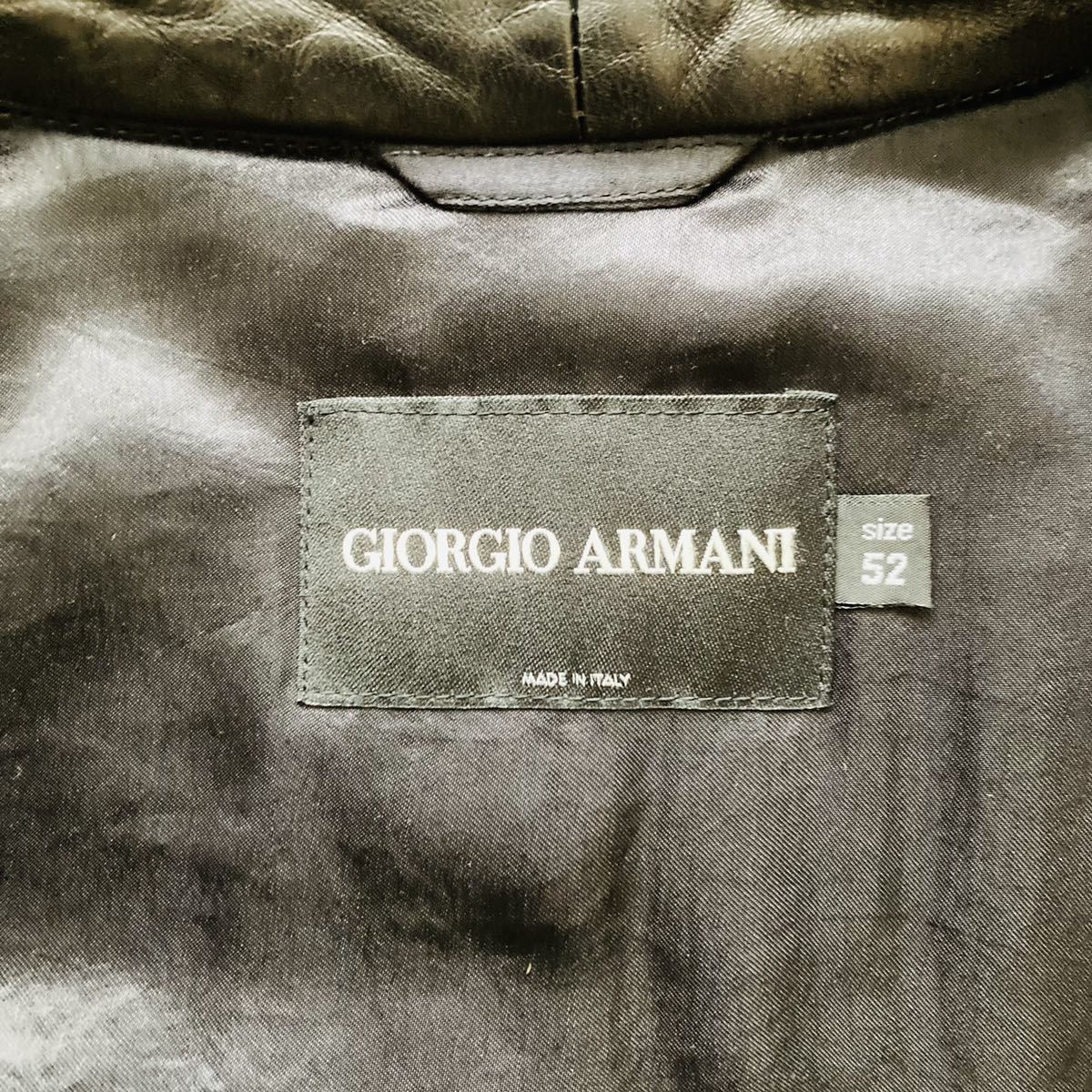 ジョルジオアルマーニ 『至高の逸品』 GIORGIO ARMANI ラムレザー