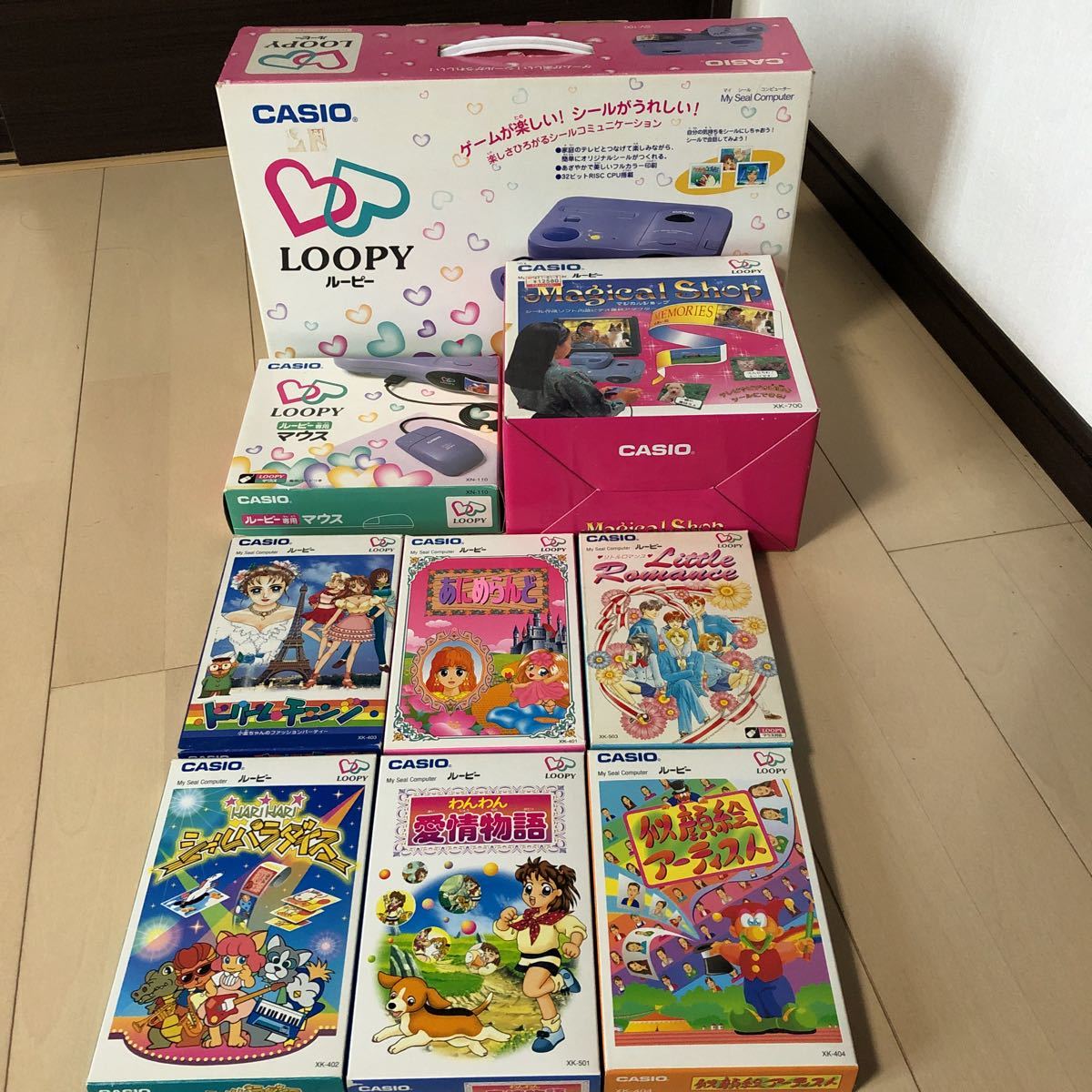 カシオ マイシールコンピュータ ルーピー 本体 ソフト6本 マジカル 