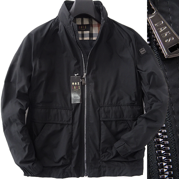 限定セール，人気SALE 6.4万 ダックス 日本製 高密度ツイル ハリントン ジャケット M 黒 J56855 DAKS LONDON ブルゾン 春夏 メンズ ゴルフ スポーツ(Mサイズ)｜売買されたオークション情報、yahooの商品情報をアーカイブ公 ジャンパー、ブルゾン一般
