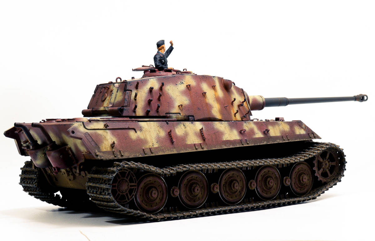 完成品】1/35 ドイツ軍 重戦車 キングタイガー ヘンシェル砲塔(童友社  