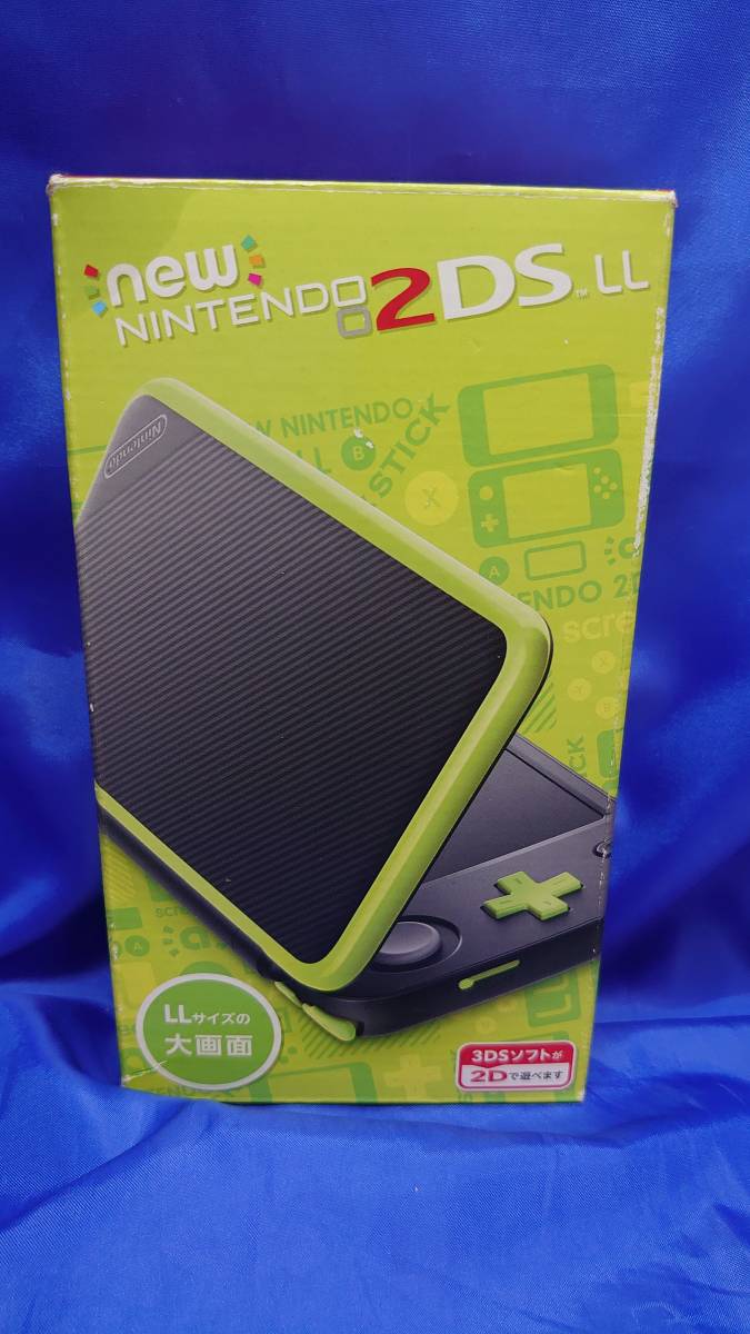 New 2DS LL ブラック/ライムグリーン 本体 ジャンク品（ジャンク】New  