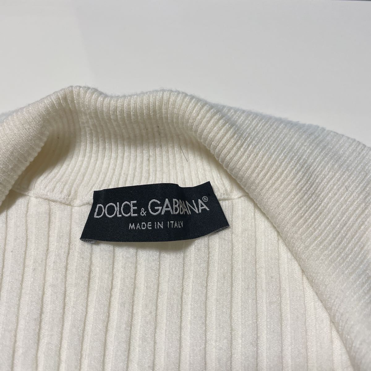 ジップアップ Dolce &amp; vintage brown ニットの通販 DOLCE & GABBANA ジップアップ カーディガン　伸縮性有　ホワイト　サイズ44