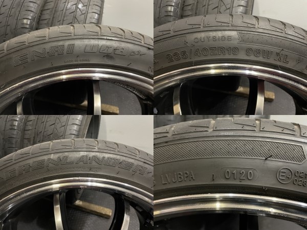 GRENLANDER ENRI U08 235/40ZR19】夏タイヤ【WORK EMOTION D9R ワーク GRENLANDER ENRI U08 235/40ZR19】夏タイヤ【WORK EMOTION D9R ワーク