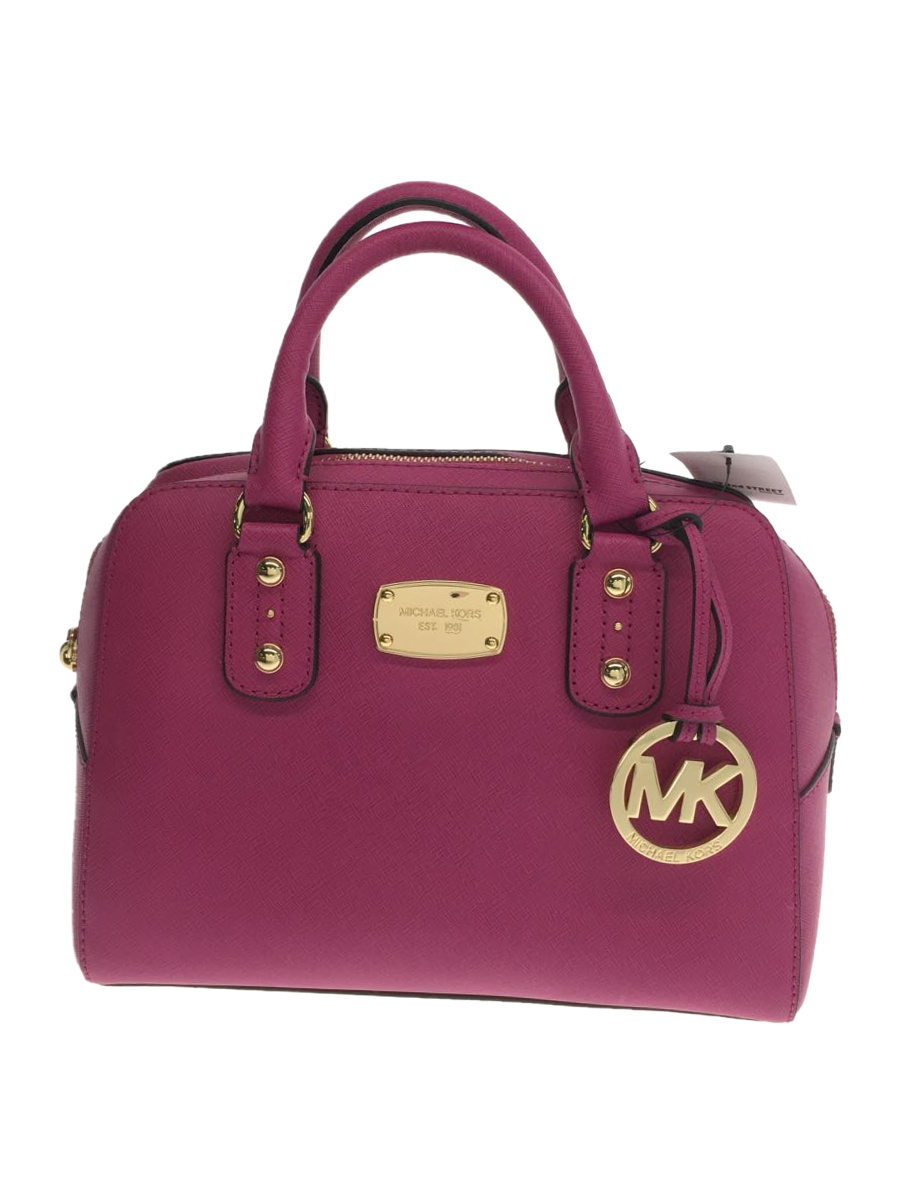 人気定番，得価 MICHAEL KORS ハンドバッグ/レザー/PNK/無地/ピンク/パープル/SAFFIANO SMALL SATCHEL/(ハンドバッグ)｜売買されたオークション情報、yahooの商品情報をアーカイブ公開 - オークファン その他