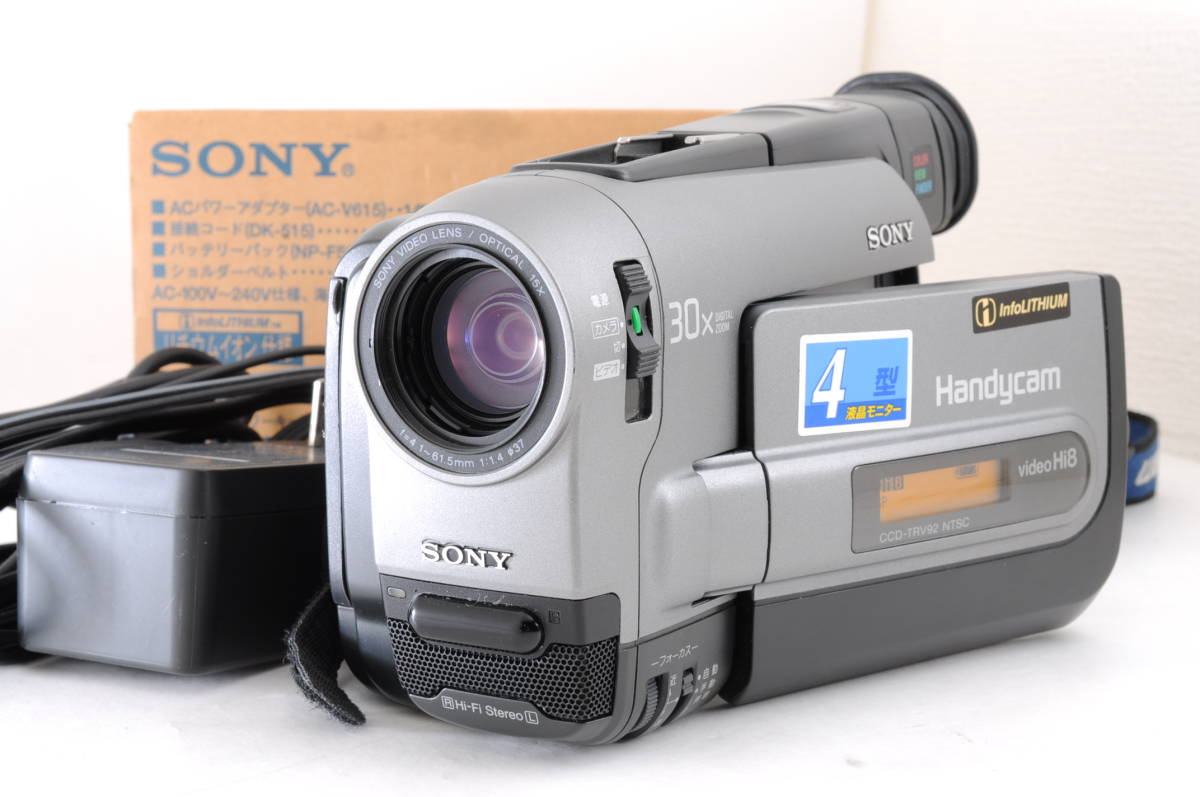 ソニー CCD-TRV92 SONY Hi8ビデオカメラ - Yahoo!オークション [キハ53