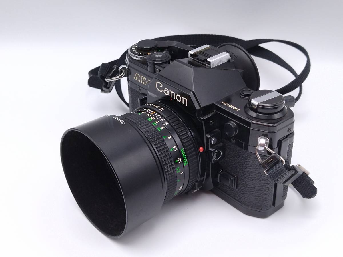 キャノン 一眼レフ フィルムカメラ AE-1 レンズ FD 50mm 1:1.8 動作