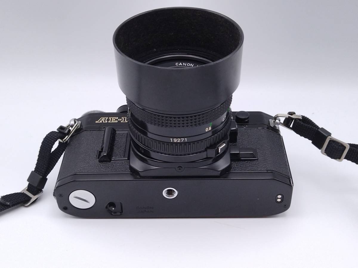 キャノン 一眼レフ フィルムカメラ AE-1 レンズ FD 50mm 1:1.8 動作