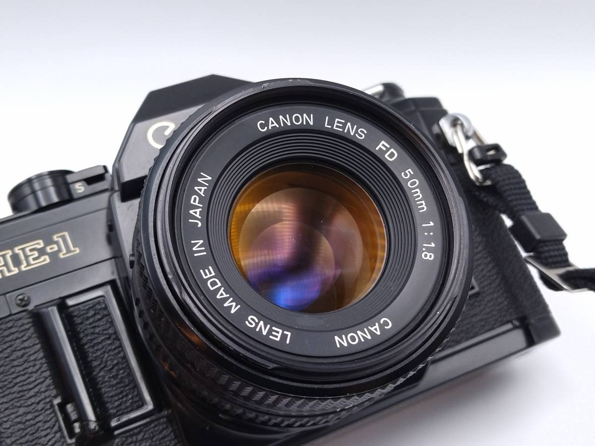 キャノン 一眼レフ フィルムカメラ AE-1 レンズ FD 50mm 1:1.8 動作