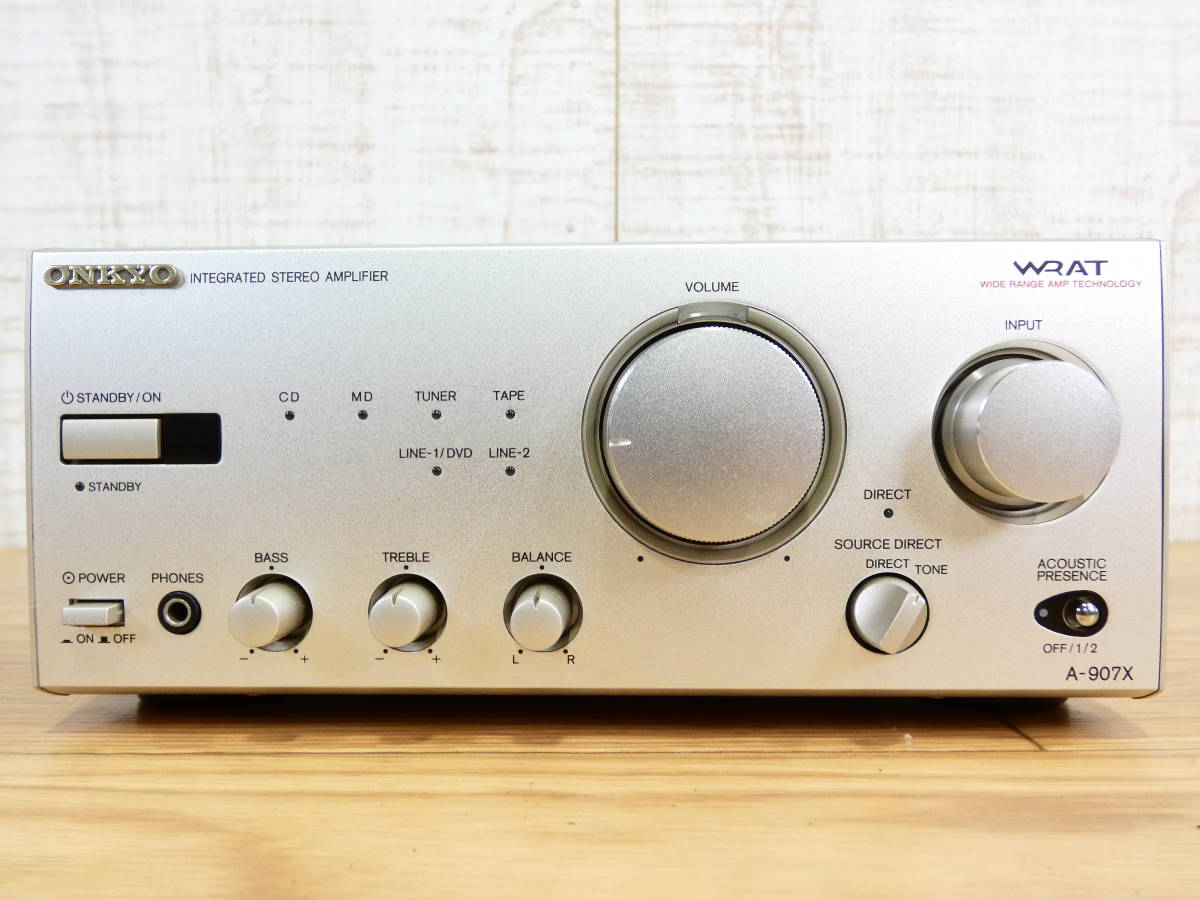 ONKYO オンキョー A-907X(S) シルバー インテグレーテッドステレオ
