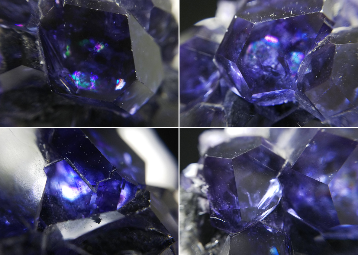 タンザナイトカラー フローライト 蛍石 結晶 原石 約169ct 中国・福建
