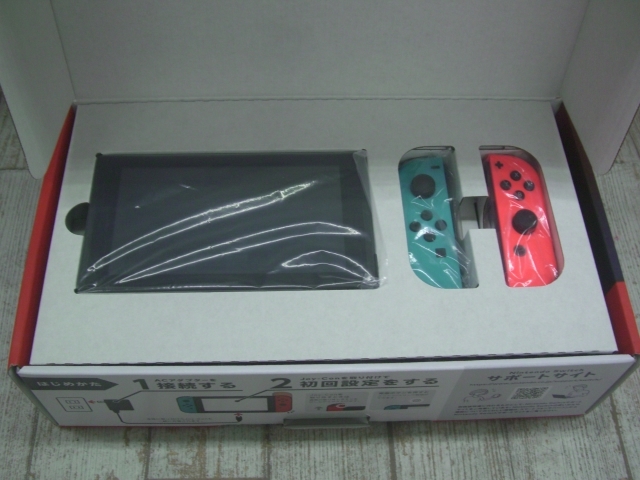 Hc2743-092♪【80】新型 Nintendo Switch Joy-Con(L)ネオンブルー/(R