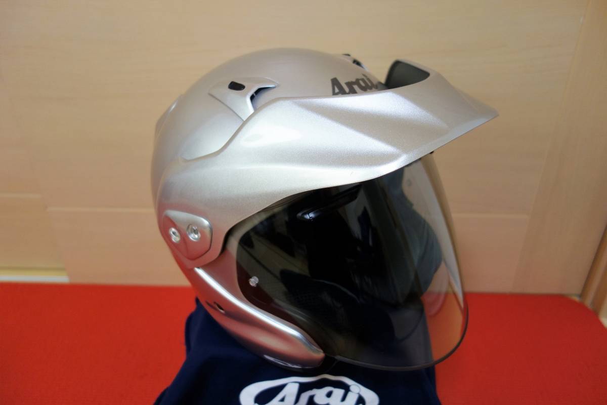 ジェットヘルメット Arai CT-Z アルミナシルバー 59~60cm（Lサイズ 