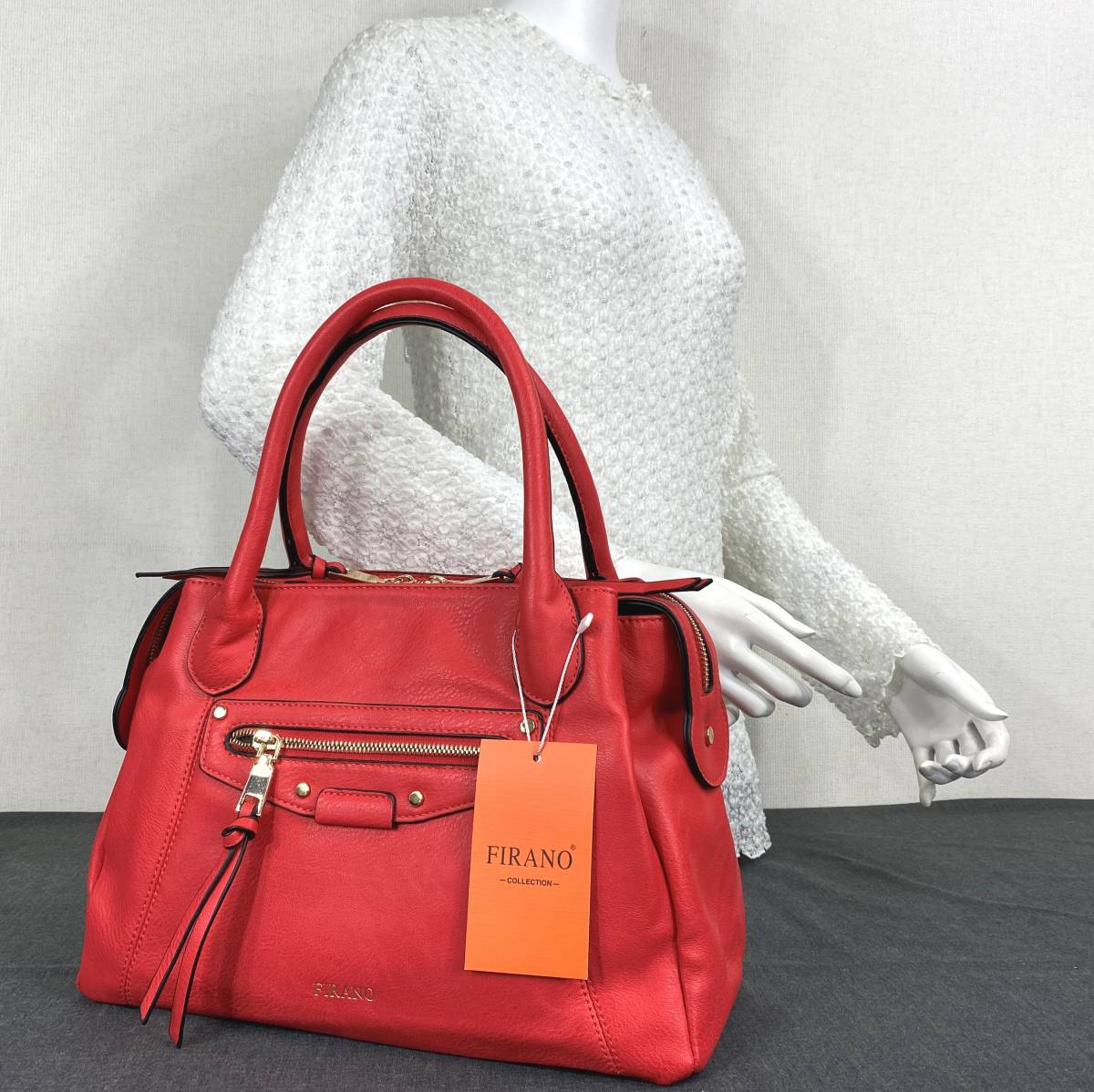 ☆未使用品☆ FIRANO フィラノ 2ウェイバッグ レッド フィラノ FIRANO 