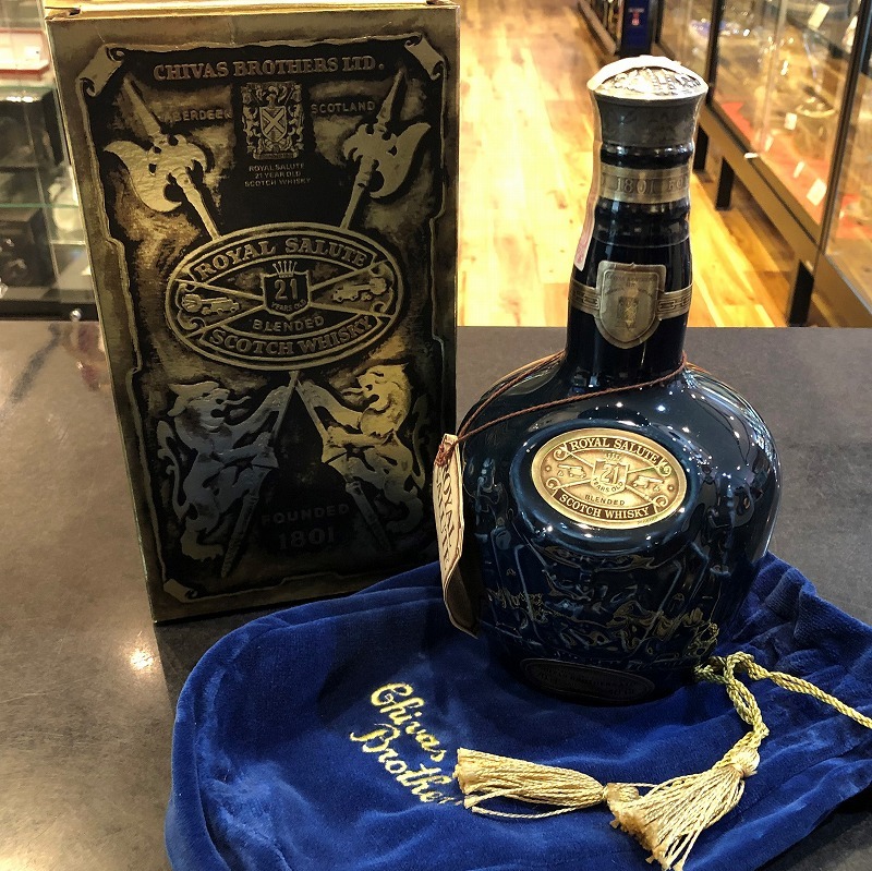  Salute 21年 700ml ウイスキー ロイヤルサルート 21年 700ml 40度 ウイスキー 陶器ボトル 青 未開繊