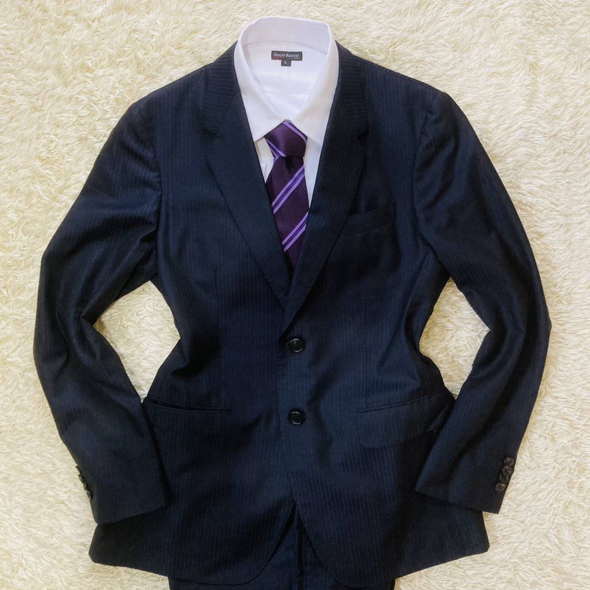 Paul Smith ポールスミス ニュースペーパー スーツ セットアップ 新聞
