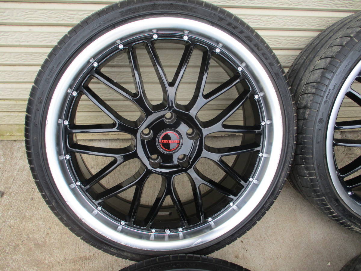 バリ山 20インチ ラグジーヘインズ ブラックメッシュ 8J 45 5穴 114.3 