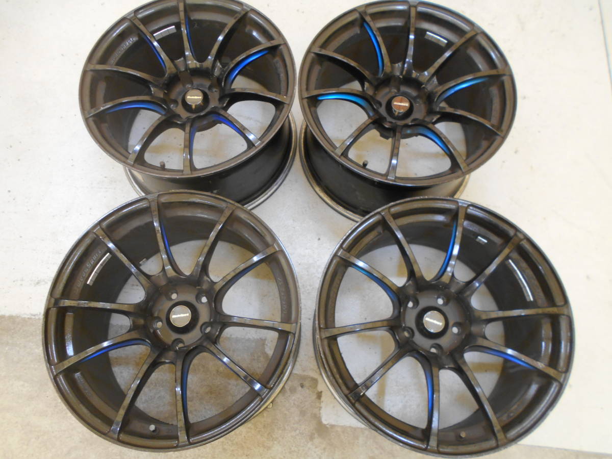 ウェッズスポーツ SA-55M 18インチアルミホイール4本 WEDS ブラック 