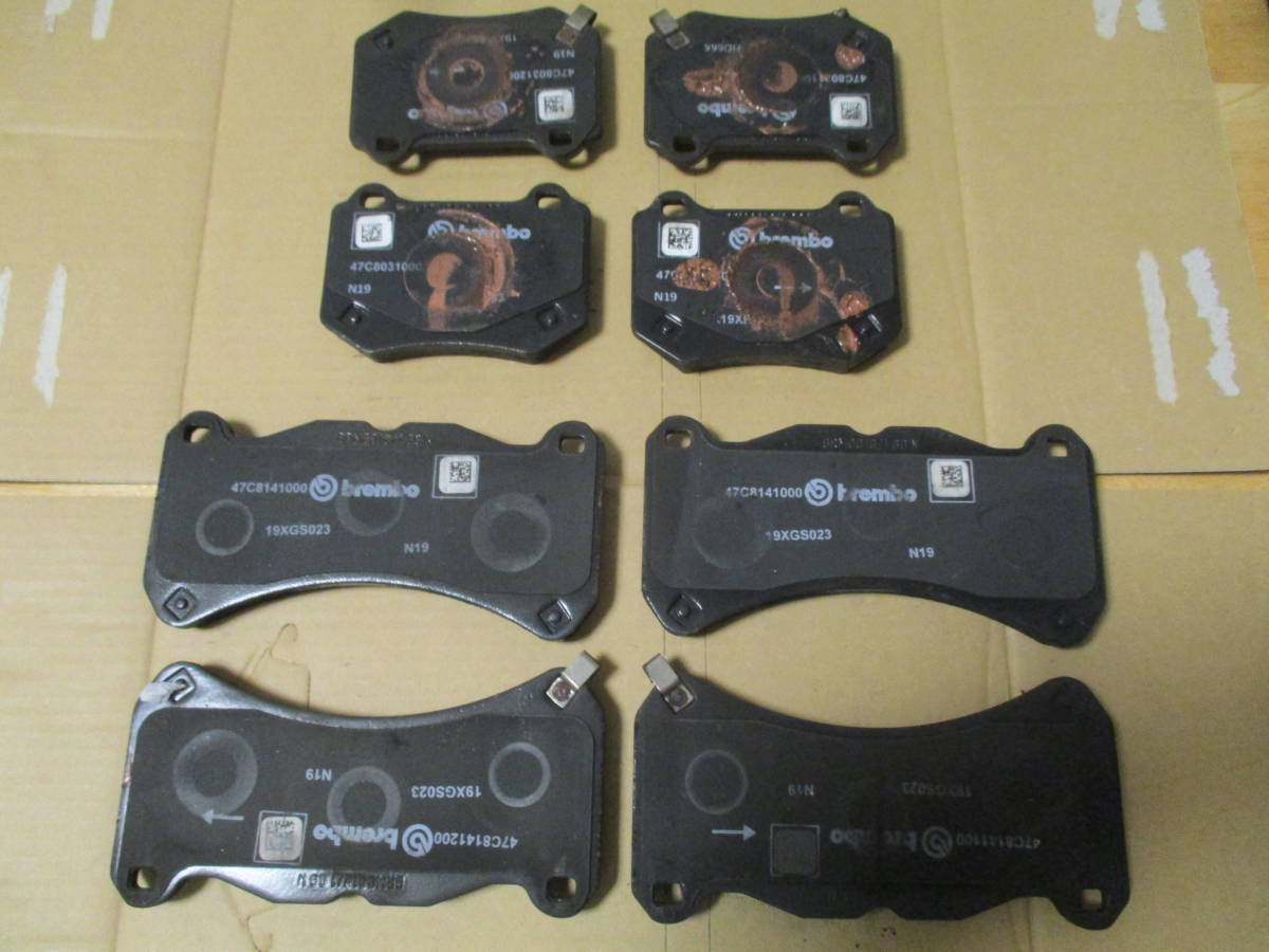 WRX STi VAB 後期 F型 純正ブレンボブレーキパッド前後1台分(ブレーキ  