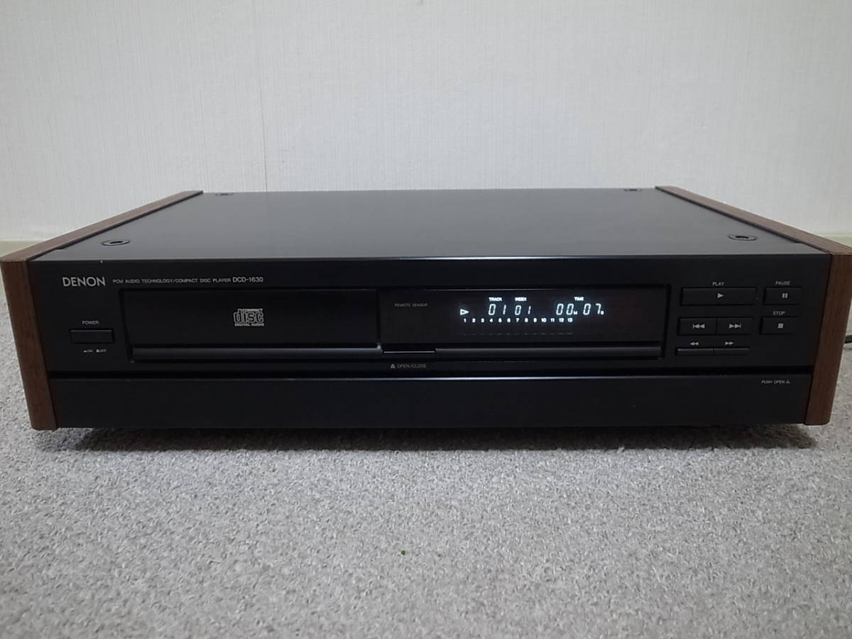 【名機/人気モデル】DENON DCD-1630 美品良品 リアル20bit ラムダ S.L.C搭載 密度感ある音 納得の高音質 DCD-1630G リアル20bit ラムダ 通電OKDENON デノン CDプレーヤー