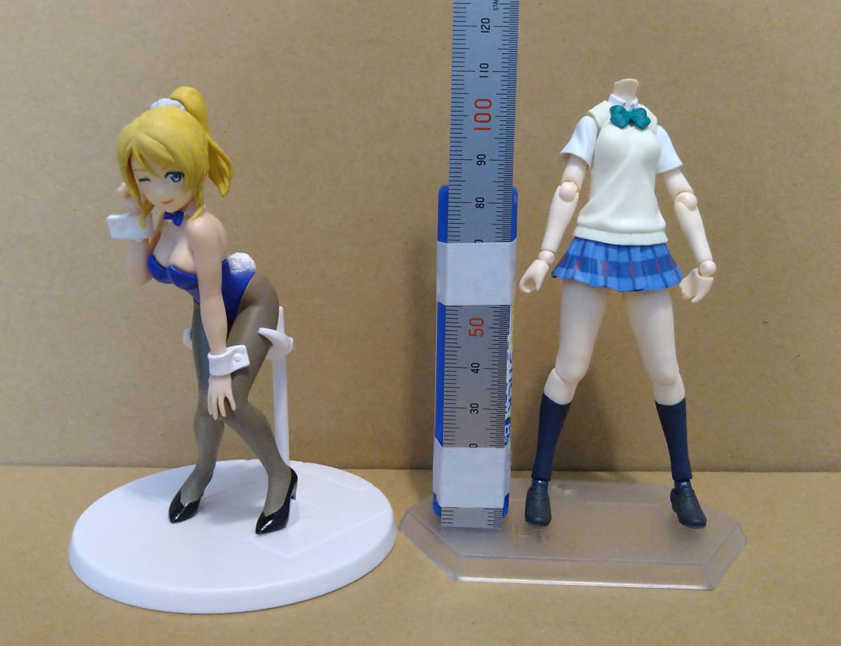 ジャンク figma 絢瀬絵里 ラブライブ ＋挿げ替え用改造フィギュア 