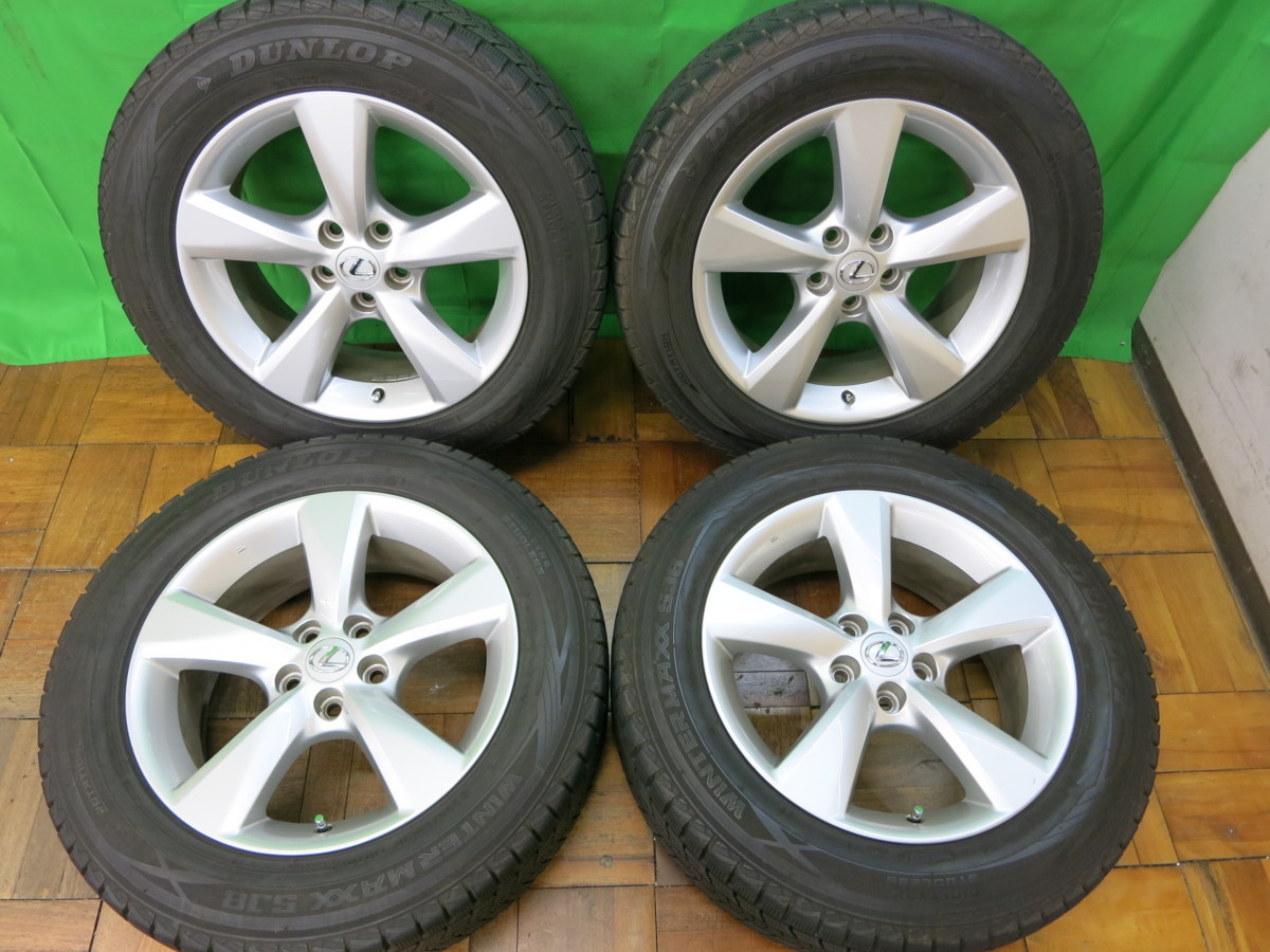 バリ溝！キレイ！9.5分☆レクサス RX450h 純正 235/60R18 スタッドレス 