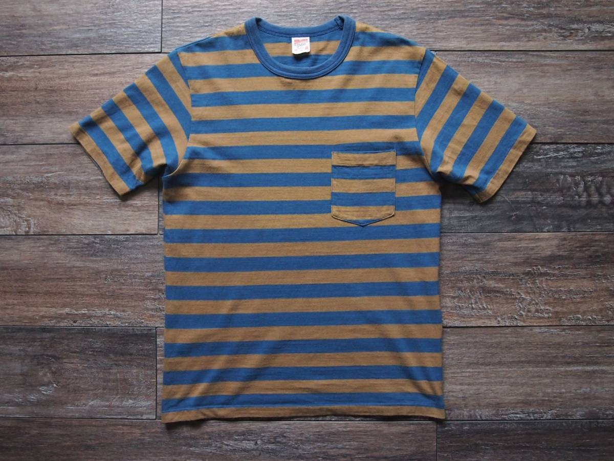 FREEWHEELERS/フリーホイーラーズ POWER WEAR ストライプポケット付T 