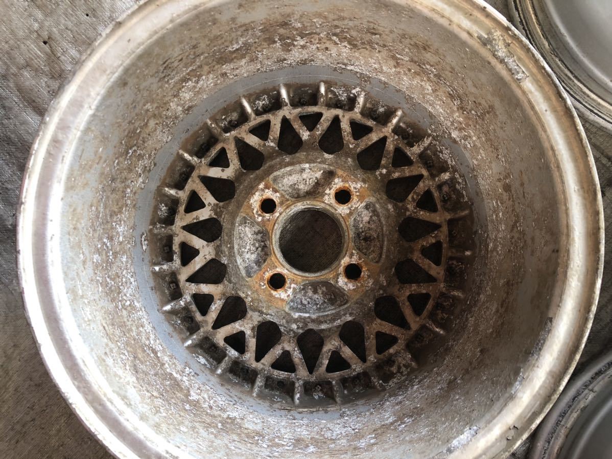 14インチ 6J+38 PCD100 4穴 メーカー不明ワタナベ風 タイヤ付き Yahoo