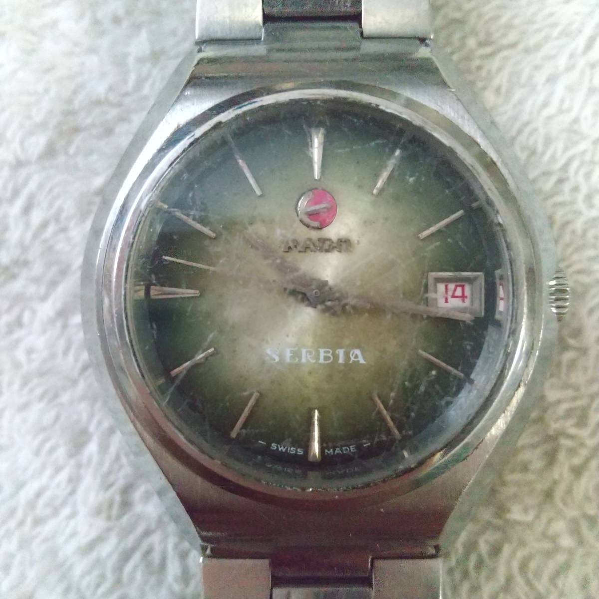 RADO SERBIA 自動巻き ラドー - 腕時計 メルカリ セルビア 送料込み 
