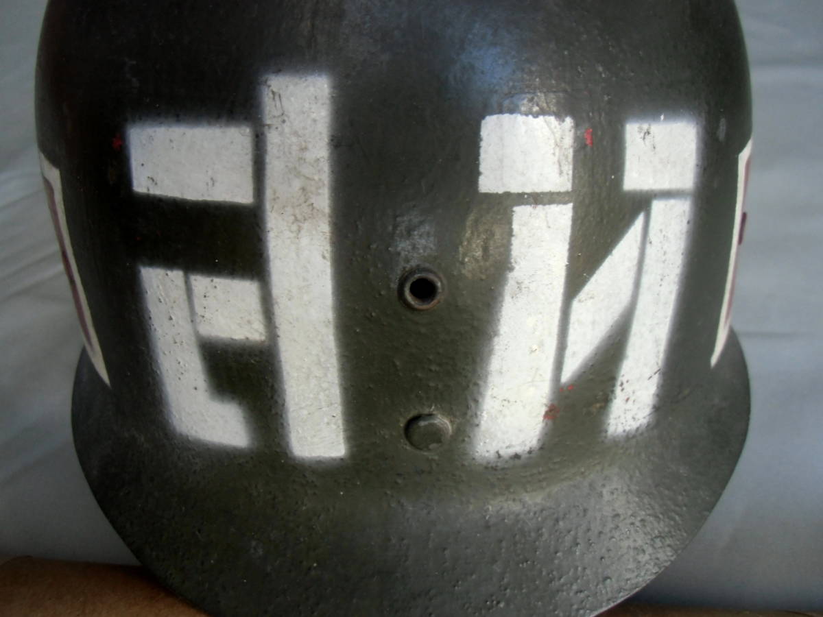 希少60年代ベトナム戦タイ軍憲兵ヘルメット（米軍WW2/M-1ヘルメット 