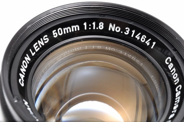 CANON LENS 50mm F1.8 キヤノン レンズ フィルター Lマウント L39