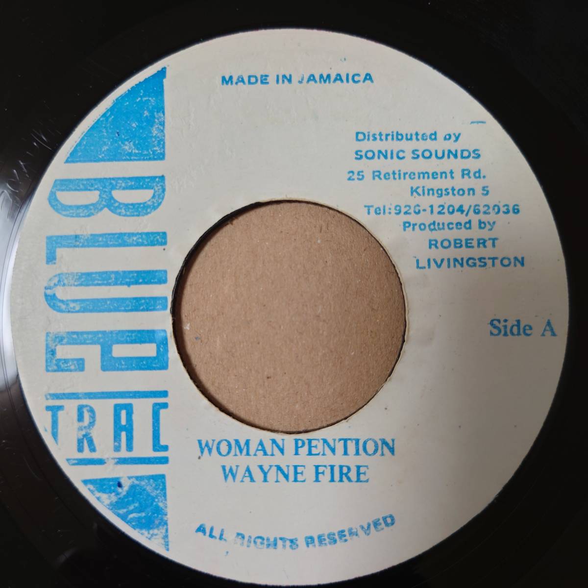 【送料無料，大人気】 New Dimensionオケ② Wayne Fire - Woman Pention // Blue Trac 7inch / Dancehall Classic(レゲエ)｜売買されたオークション情報、yahooの商品情報をアーカイブ公開 - オークファン レゲエ