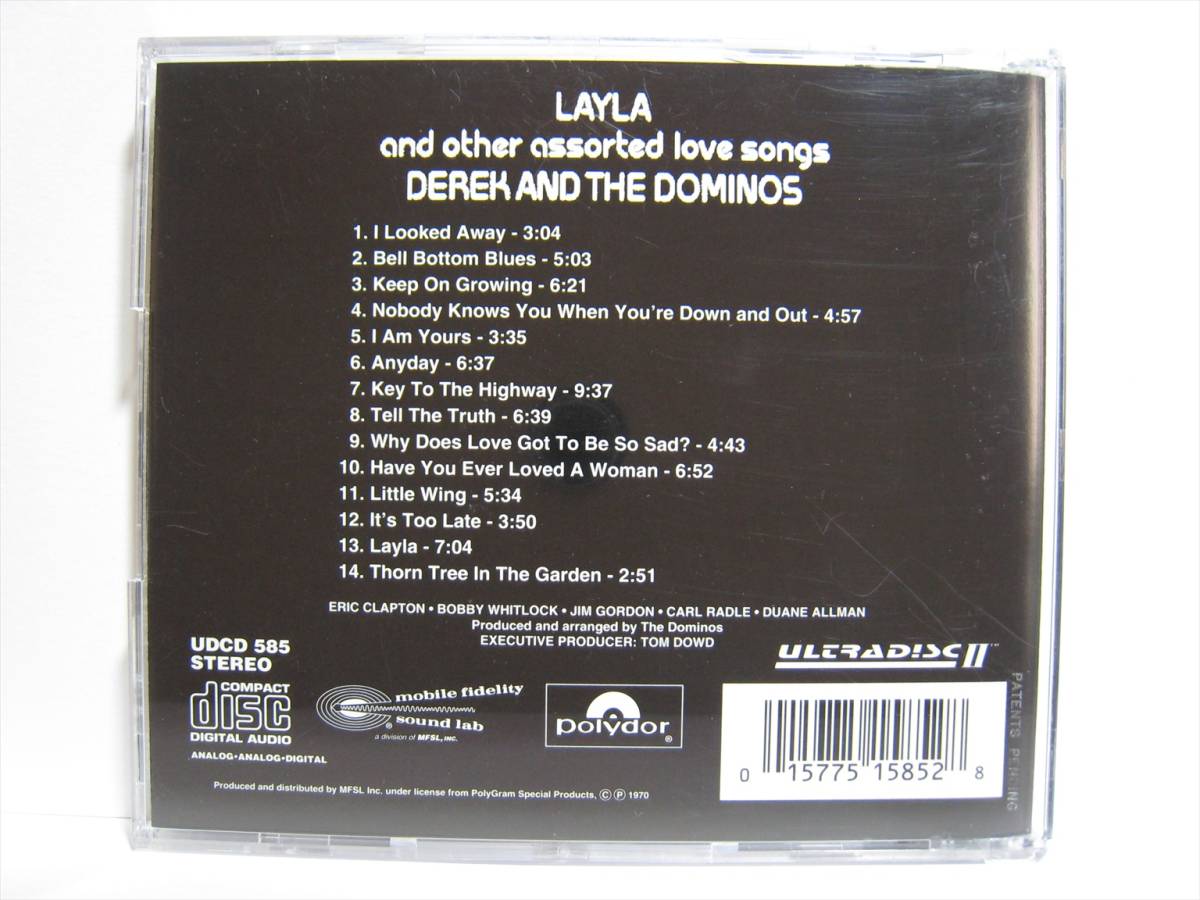 Derek Dominos And & The Layla MFSL Other Concert Songs Love