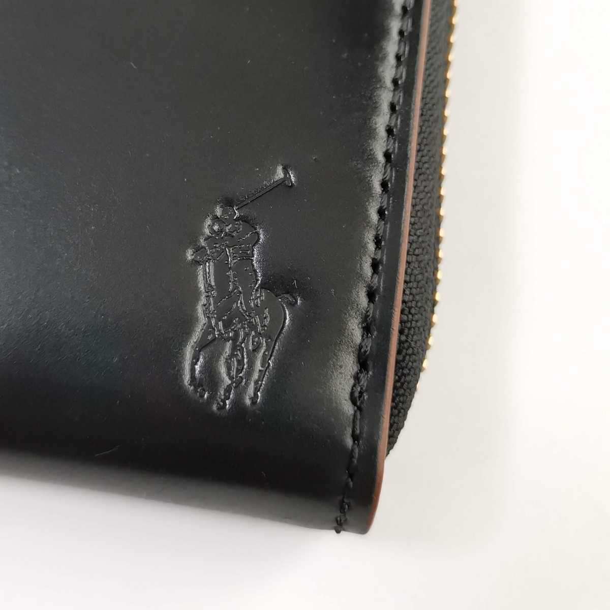 送料無料！ RALPH LAUREN コードバン 長財布 ブラック レア！ 定価