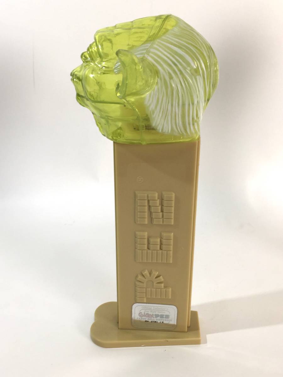 ○レア Giant PEZ ペッツ スターウォーズ ヨーダ 透明 Star Wars 当時