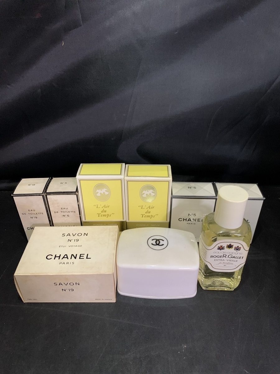 香水 未開封 CHANEL Eau de Toilette N°19 石鹸セット売り