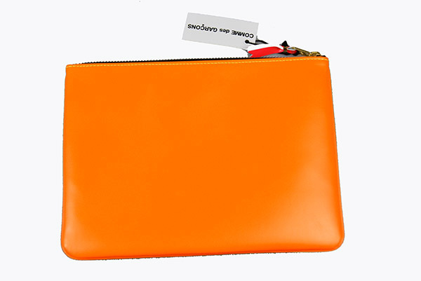新品コムデギャルソン COMME des GARCONS ポーチ　クラッチバッグ SA5100SF - YELLOW×L，ORANGE des COMME GARCONS GOLD AND ポーチ&frasl;コイン