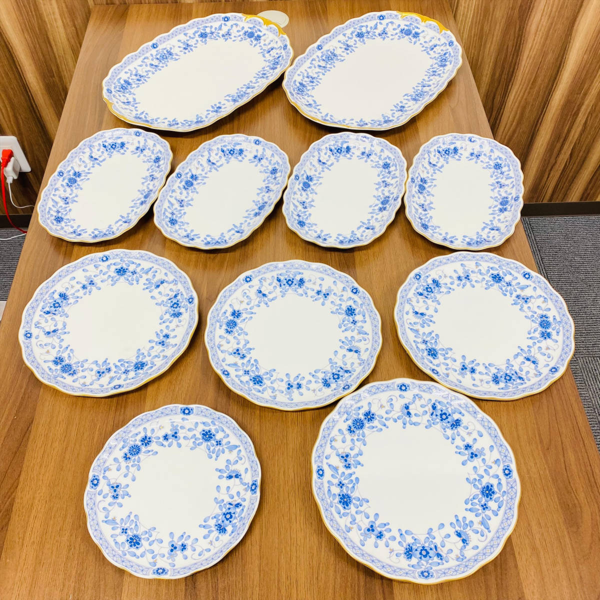 NARUMI ボーンチャイナ プレート 11枚 NARUMI BONE CHINA ナルミ 皿 プレート まとめ11枚 1円出品 5889 食器