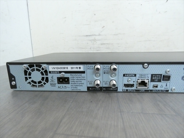 500GB☆11年☆パナソニック/DIGA☆HDD/BDレコーダー☆DMR-BWT500☆2